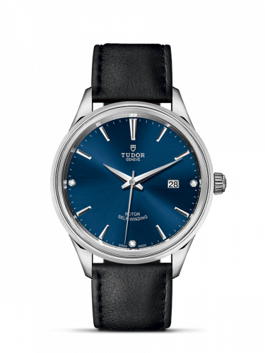 Style 41 Stainless Steel / Blue-Diamond / Strap
