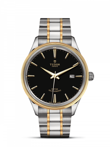 Style 41 Stainless Steel / Yellow Gold / Black / Bracelet