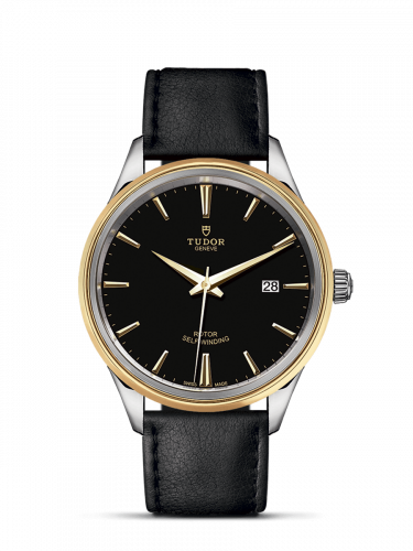 Style 41 Stainless Steel / Yellow Gold / Black / Strap