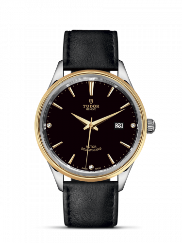 Style 41 Stainless Steel / Yellow Gold / Black-Diamond / Strap