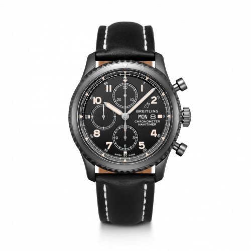 Navitimer 8 Chronograph 43 Blacksteel / Black / Black Calf