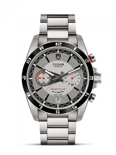 Grantour Flyback Stainless Steel / Silver / Strap