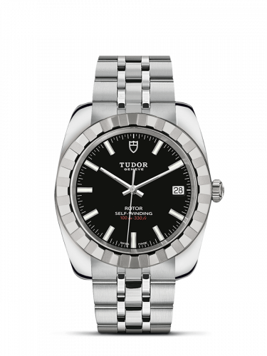 Classic 38 Stainless Steel / Fluted / Black / Bracelet