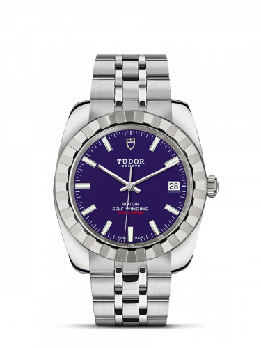 Classic 38 Stainless Steel / Fluted / Blue / Bracelet