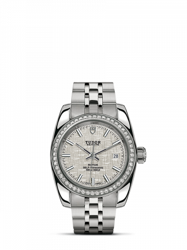 Classic 28 Stainless Steel / Diamond / Silver / Bracelet