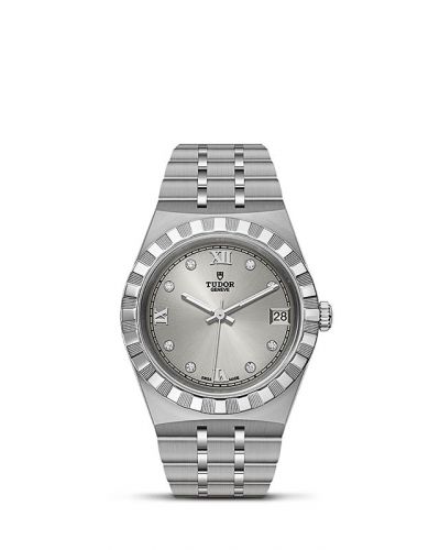 Royal Date 34 Stainless Steel / Silver - Diamond