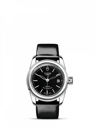 Glamour Date 26 Stainless Steel / Black / Strap