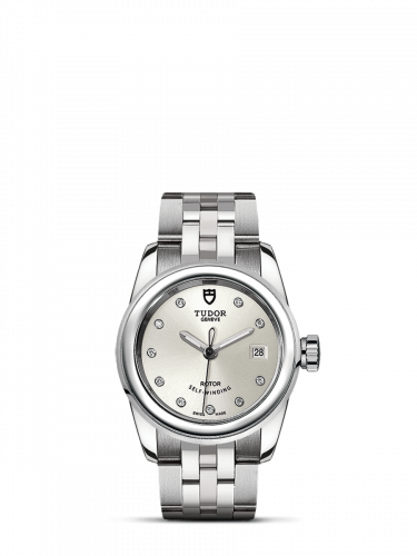 Glamour Date 26 Stainless Steel / Silver-Diamond / Bracelet