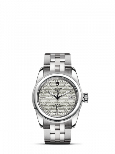 Glamour Date 26 Stainless Steel / Jacquard Silver / Bracelet