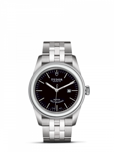 Glamour Date 31 Stainless Steel / Black / Bracelet