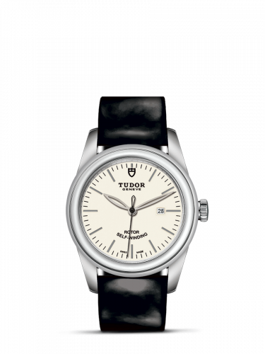 Glamour Date 31 Stainless Steel / Opaline / Strap