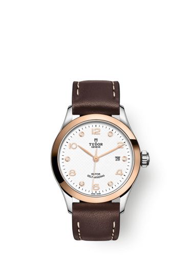 1926 28 Stainless Steel / Rose Gold / White - Diamond / Strap