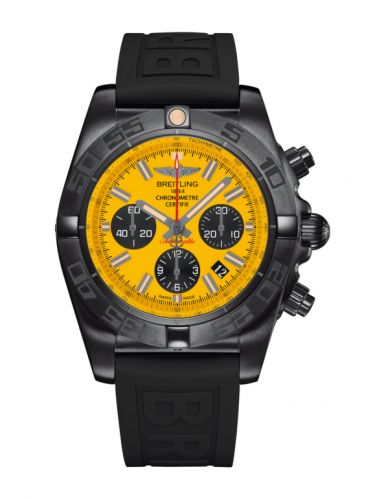 Chronomat 44 Blacksteel / Yellow / Rubber