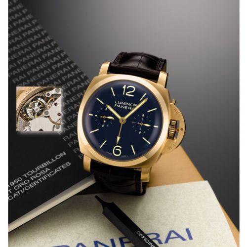  Luminor 1950 Tourbillon GMT Oro Rosa