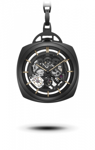 Pocket Watch Tourbillon GMT Ceramica