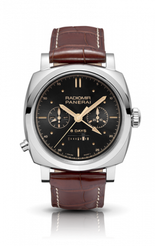 Radiomir 1940 Chrono Monopulsante Left-Handed 8 Days Oro Bianco