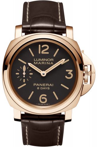 Luminor Marina 44 8 Days Red Gold / Brown