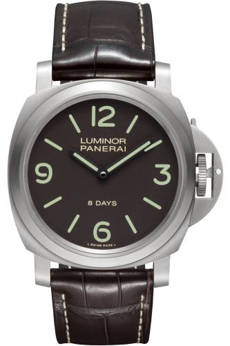 Luminor Base 44 8 Days Titanium / Brown