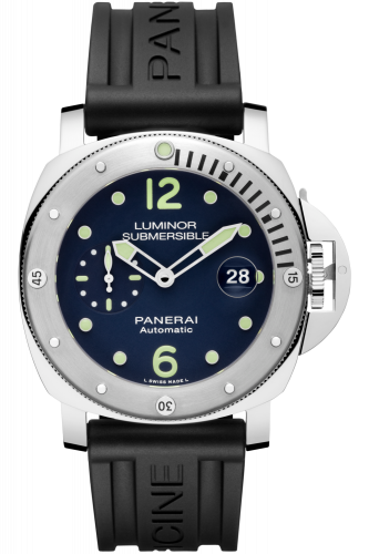 Luminor Submersible Automatic Acciaio Blue