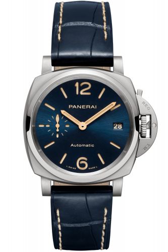 Luminor Due 38 Automatic  Titanium / Blue