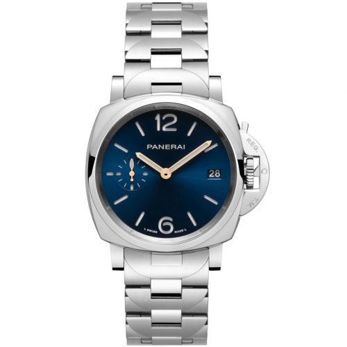 Luminor Due 38 Automatic Stainless Steel / Blue / Bracelet