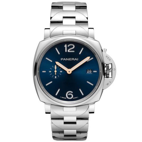 Luminor Due 42 Automatic Stainless Steel / Blue / Bracelet