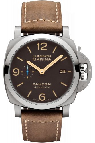 Luminor 1950 Marina 44 3 Days Automatic Titanium / Brown
