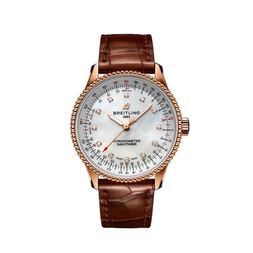 Navitimer 1 35 Automatic Red Gold / MOP / Croco / Pin