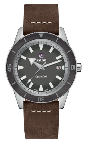 HyperChrome Captain Cook 42 Stainless Steel / Grey / Calf
