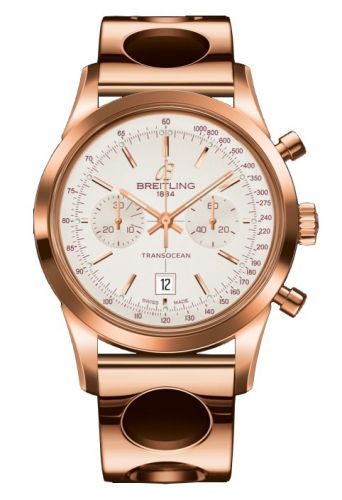 Transocean Chronograph 38 Gold / Silver / Racer