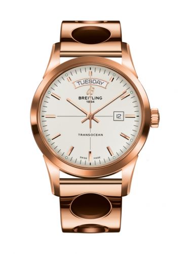 Transocean Day & Date Red Gold / Silver / Racer