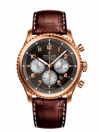 Navitimer 8 B01 Chronograph 43 Red Gold / Bronze / Brown Croco