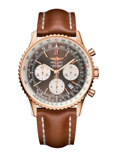 Navitimer 01 43 Red Gold / Bronze / Calf