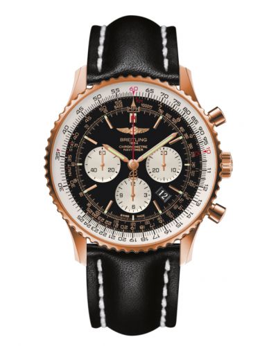 Navitimer 01 46 Red Gold / Black / Calf