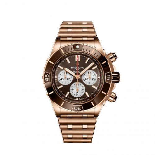 Super Chronomat B01 44 Red Gold / Brown / Rouleaux