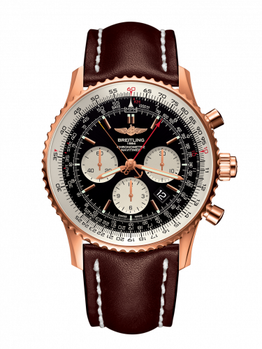 Navitimer Rattrapante Red Gold / Black / Calf / Pin