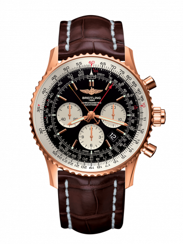 Navitimer Rattrapante Red Gold / Black / Croco / Folding