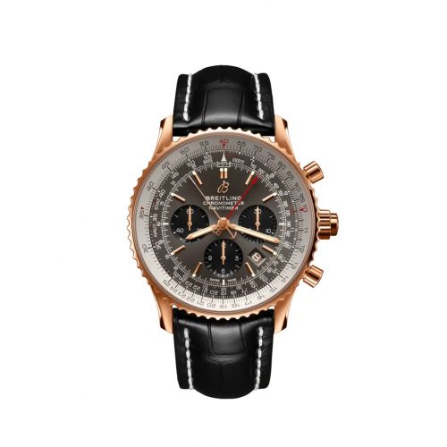 Navitimer Rattrapante Red Gold / Stratos Grey / Alligator