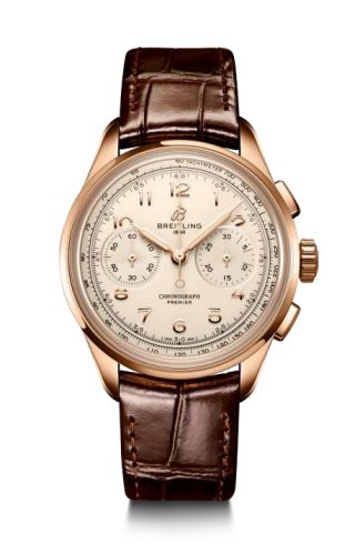 Premier Heritage B09 Chronograph 40 Red Gold / Silver