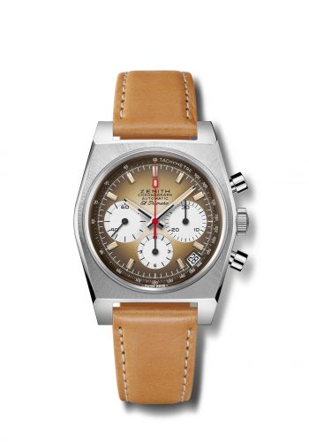 El Primero A385 Revival Stainless Steel / Brown