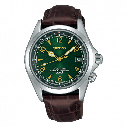 Mechanical Alpinist Stainless Steel / Green / Strap