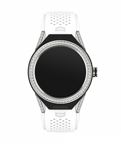 Carrera Connected Modular 45 Titanium / Diamond Lugs / Diamond / White Rubber