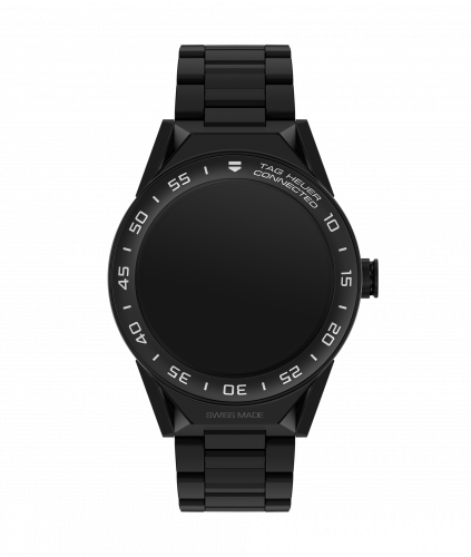 Carrera Connected Modular 45 Black Titanium / Ceramic / Ceramic Bracelet