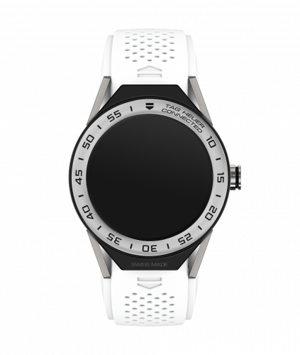 Carrera Connected Modular 45 Titanium / Stainless Steel / White Rubber