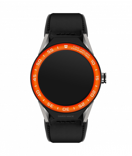 Carrera Connected Modular 45 Titanium / Orange Aluminum / Black Calf