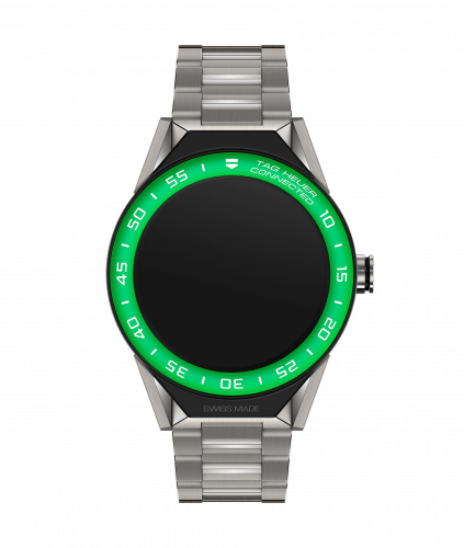 Carrera Connected Modular 45 Titanium / Green Aluminum / Bracelet