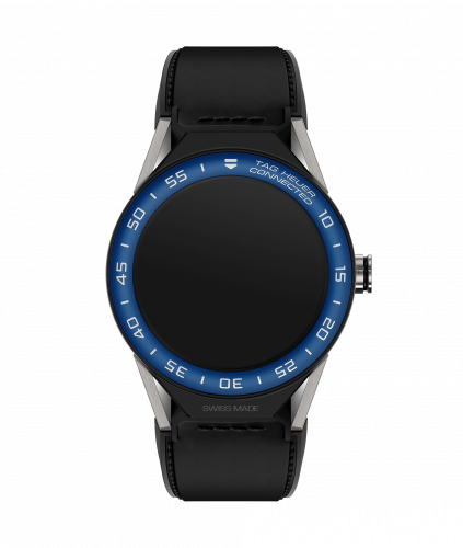 Carrera Connected Modular 45 Titanium / Blue Aluminum / Black Calf