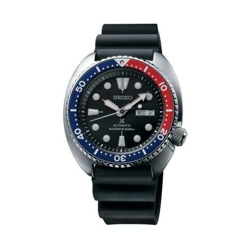 Prospex Diver Turtle Stainless Steel / Black / Rubber / Pepsi