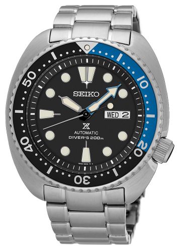 Prospex Diver Turtle Stainless Steel / Black / Bracelet / Batman