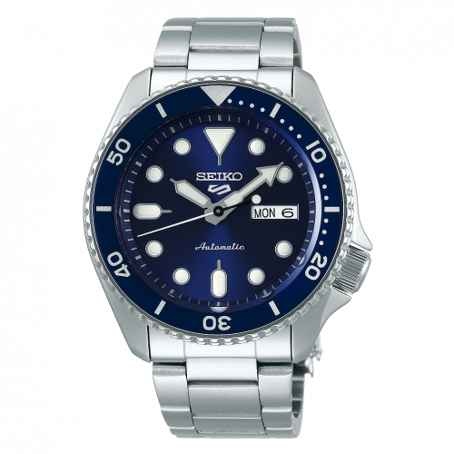 5 Sports Sports Style Stainless Steel / Blue / Bracelet